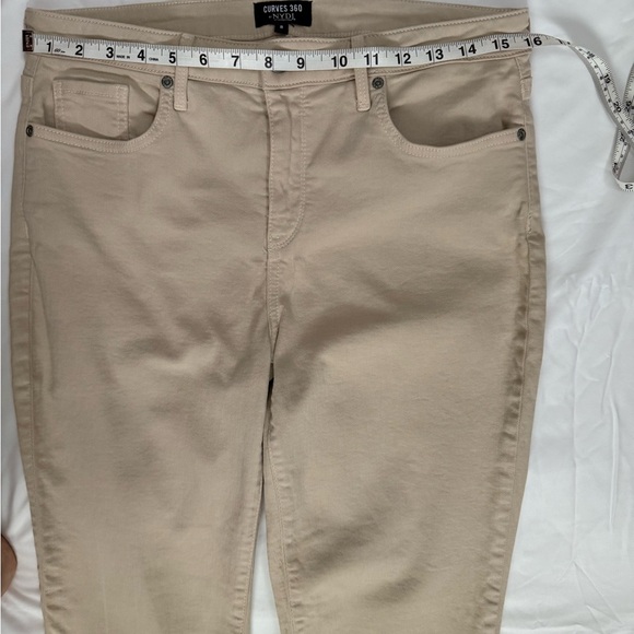 NYDJ Women's Straight Leg Jeans in Tan - Picture 5 of 8